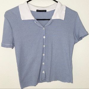 Brandy Melville Striped Caroline Top